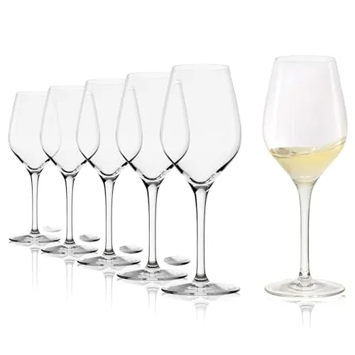 Stölzle Lausitz Verkostungsglas Exquisit 6er-Set 270 ml – Elegante Weingläser für Weinverkostungen - Weißweingläser aus bruchsicherem Kristallglas für optimale Aromaentfaltung – ideal für Sommeliers und Weinliebhaber.
