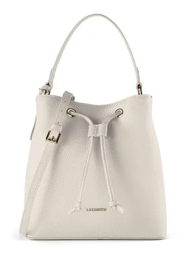 Lazarotti Beuteltasche Bologna Leather - Elegante Lederbeuteltasche - Beuteltaschen: Hochwertige Lederbeuteltasche mit praktischen Fächern und abnehmbarem Umhängeriemen für stilvolle Organisation und Flexibilität.