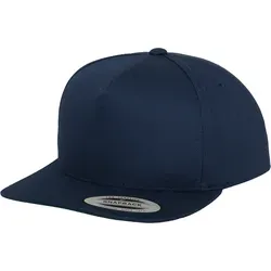 Flexfit Classic 5 Panel Snapback Cap, navy