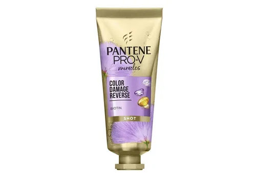 Pantene Haarspülung Miracles Color Damage Reverse Shot - 8er-Pack (8x 25 ml) - Haarpflege für coloriertes Haar, mit Biotin zur Förderung der Pflege und Stärkung. Ideal für geschädigtes Haar und sorgt für strahlenden Glanz.