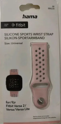 Hama Sportarmband für Fitbit Versa2/Versa/Versa Lite Ersatzarmband Rosa