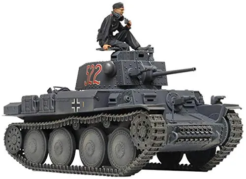 Tamiya 35369 Panzerkampfwagen 38t Ausf.E/F - Plastik Modellbausatz im Maßstab 1:35, ideal für Modellbaufans und Militärliebhaber, fördert Kreativität und Geschicklichkeit.