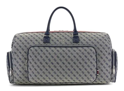Guess Boston Weekender Reisetasche 56 cm in Beige - Stylische Guess Boston Weekender Reisetasche mit 56 cm, ideal für Kurztrips. Geräumig und praktisch für alle Ihre Essentials.