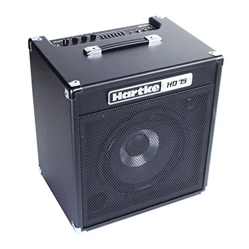 Hartke HD 75 Combo Bassverstärker - Verstärker für E-Bässe mit 75 Watt Leistung, graphischem 7-Band Equalizer und HyDrive Lautsprecher für fetten Sound und brillante Höhen.