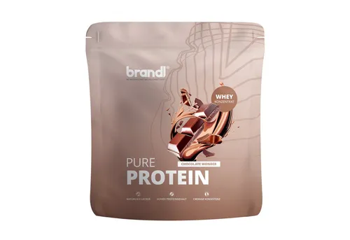 Brandl Nutrition Pure Protein Whey Pulver – cremig, authentisch & voller Geschmack Pulver, 2000 g, Premium-Qualität unabhängig laborgeprüft, hochwertiges Whey aus der EU