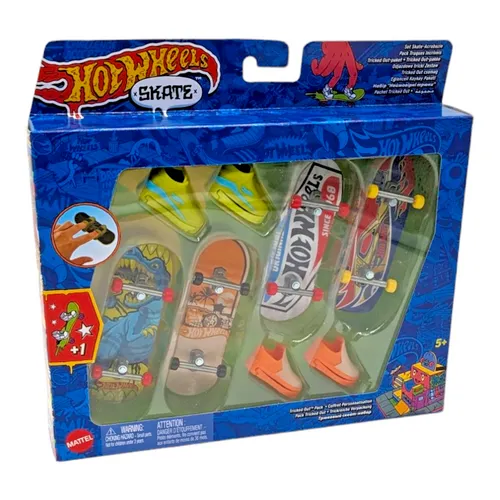 Hot Wheels Skate Fingerboard 4-pack  Actionfigur Spielzeug Mattel