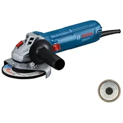Bosch Winkelschleifer GWS 12-125 - 125mm, 1200 Watt, mit SDS-Überwurfmutter, kompakt und mit Restart Protection für sichere Anwendung
