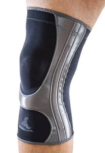 Mueller Hg80 Kniegelenkschutz, Schwarz, S - Medizinische Verbrauchsmaterialien für Knie, atmungsaktiver und hautfreundlicher Schutz für optimalen Tragekomfort und Unterstützung.