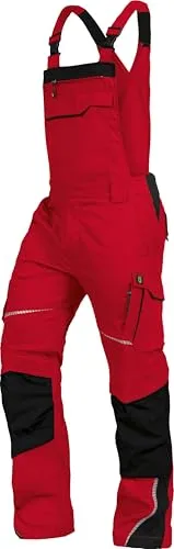 Leibwächter FLEXL Flex Line Latzhose rot/schwarz Gr. 26 in rot von Leibwächter