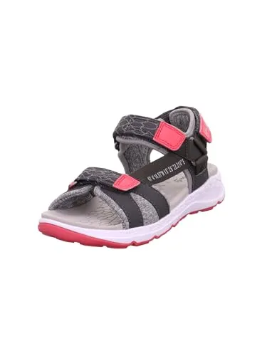 Superfit Criss Cross Sandale, GRAU/PINK 2000, 33 EU