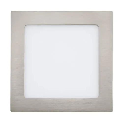 EGLO Einbauleuchte, Metallguss, Integriert, 10.9 W, nickel-matt