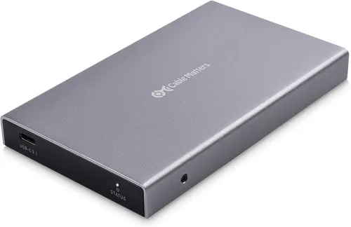 Cable Matters Aluminum 10Gbps USB 3.1 Gen 2 Externes SSD-Festplattengehäuse (USB C-Gehäuse, SSD Gehäuse) mit USB-C und USB-A Kabel - USBC, Thunderbolt 3, USB4 und Thunderbolt 4 Port kompatibel