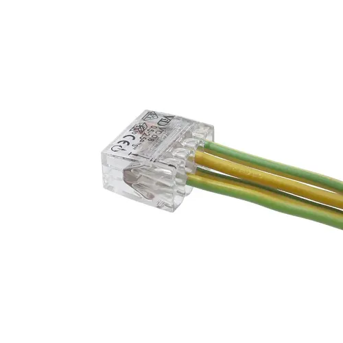 50x VC08 Elektro Verbindungsdosen-Steckklemmem 8-Leiter, 0,5-2,5mm², transparent