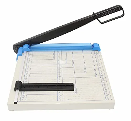 Snyderline® Papierschneider A4, Hebelschneider aus Metall, Schneidemaschine für Foto, Pappe und Papier