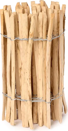 Garronda Gartenzaun aus Haselnuss - Hochwertiger Staketenzaun für Garten - Gartenzäune aus Haselnuss, umweltfreundlich und langlebig. Ideal zur Abgrenzung von Blumenbeeten und als Stütze für Kletterpflanzen. Einfach zu montieren und passt in jede Gartenlandschaft.