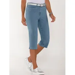Sieh an! Jeansshorts Capri-Jeans komfortabel blau 38