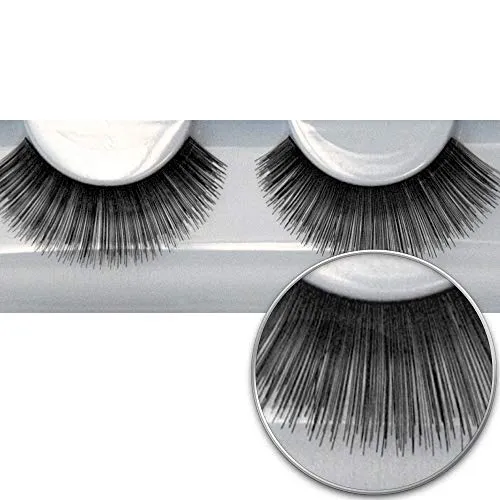 Grimas professionelle Echthaar Wimpern | Nummer 102 - schwarz, voll und lang | Hochwertige Volumen Wimpern mit natürlichem Look für Alltag, Karneval, Theater und mehr