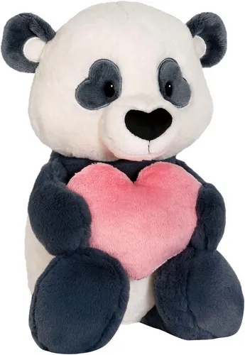 Nici Kuscheltier Love Panda 25 cm - Kuscheltiere mit Herz, aus hochwertigem, recyceltem Plüsch, ideal zum Kuscheln und Verschenken an besonderen Anlässen.