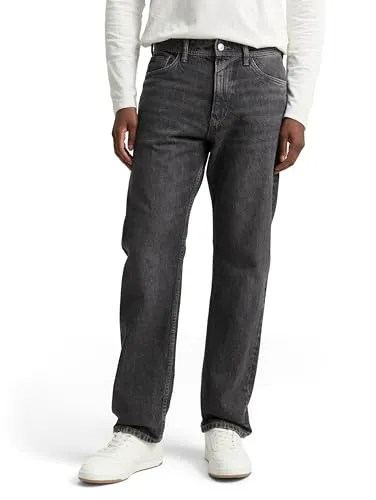 TOM TAILOR Denim Herren Jeans TT Waylen Relaxed - Klassische 5-Pocket Jeans mit niedriger Bundhöhe und relaxed Bein. Die weiche Baumwolle-Elasthan-Mischung sorgt für hohen Tragekomfort. In verschiedenen Waschungen erhältlich, ideal für den Alltag.