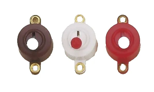 Kahlert Licht Kippschalter rund weiß, Schalter rot