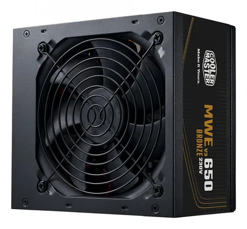 Coolermaster MWE Gold V3 650W Netzteil - Hochwertiges 650 Watt Netzteil mit Gold-Zertifizierung für effiziente Energieversorgung und zuverlässige Leistung in jedem System.