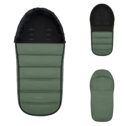 Kikka boo Fußsack Urban für Kinderwagen Reißverschluss Steppdesign Gurtöffnungen grün