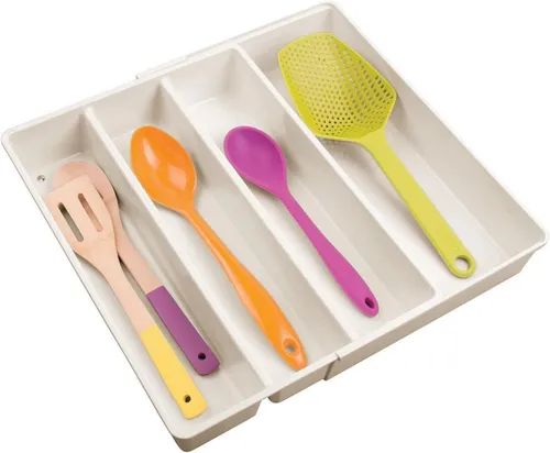 mDesign Aufbewahrungssystem Besteckkasten Schubladen Organizer Besteckeinsatz ausziehbar mDesign