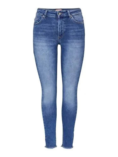 ONLY Womens Medium Blue Denim Jeans Stretch - Nachhaltige Jeans mit hohem Tragekomfort und perfekter Passform für jeden Anlass.