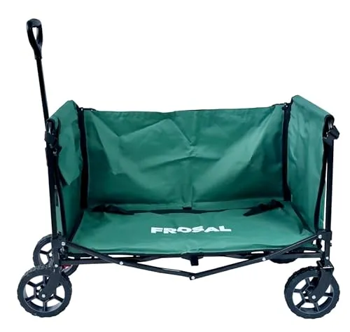 FROSAL Bollerwagen Bruno grün faltbar in grün von Frosal