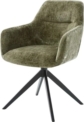 DELIFE Drehstuhl Pejo-Flex Chenille Olive in grün von Delife