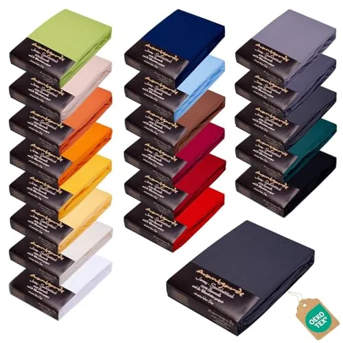 AVANTGARDE Premium Spannbettlaken in grau von Avantgarde