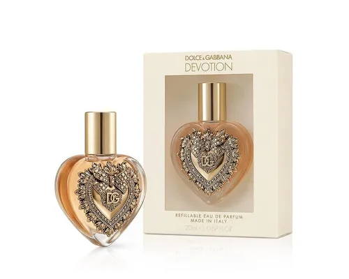 Dolce&Gabbana Devotion Eau de Parfum Spray 20 ml - Eleganter Gourmand-Duft von Dolce&Gabbana mit kandierten Zitrusfrüchten und madagassischer Vanille. Präsentiert in einem ikonischen Flakon, ideal für besondere Anlässe und die tägliche Anwendung.