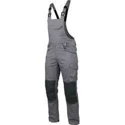 Würth MODYF Arbeitslatzhose Stretch X Handwerker Blaumann für Herren Flexibel, robust, komfortabel Herren Latzhose grau 94