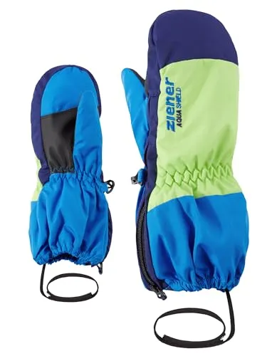 Ziener Levi-z AS Glove Mini persian blue (798) - Winterhandschuhe für Kleinkinder, wasser- und winddicht mit ZIENER AQUASHIELD Membran, umweltfreundlich aus recyceltem Material, ideal für kalte Wintertage.