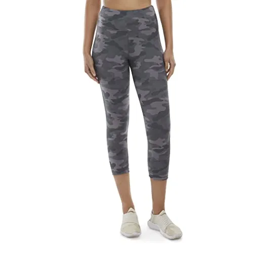 Danskin Damen Capri-Leggings mit Allover-Print, Groß von Danskin