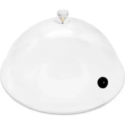 Ziva - Räucherglocke - PC - Ø36,5X15cm - Öffnung 22mm - Schwarz