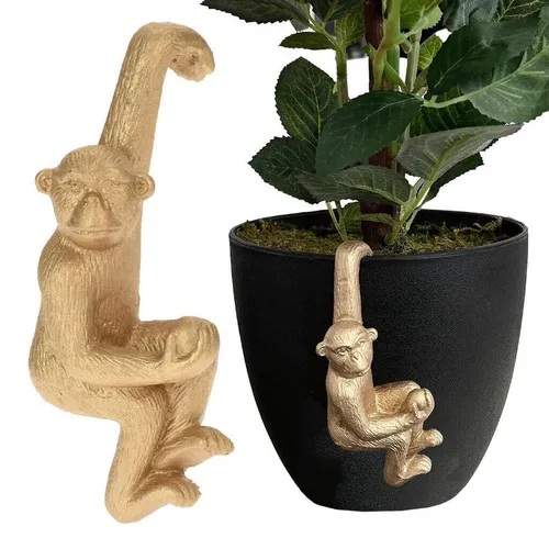 Hängeaffe Dekofigur Blumentopfanhänger Blumentopfhänger Gartenfigur Zaunhänger