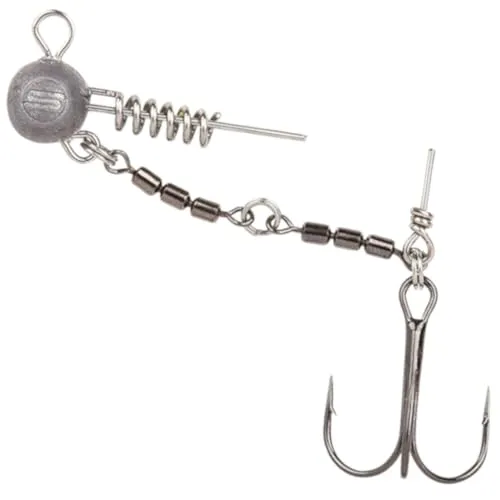 Spro Spinnsystem für Gummifische Scew in Swivel 360 Rig, Gewicht/Länge/Hakengröße:5g - 4cm - Gr. 2
