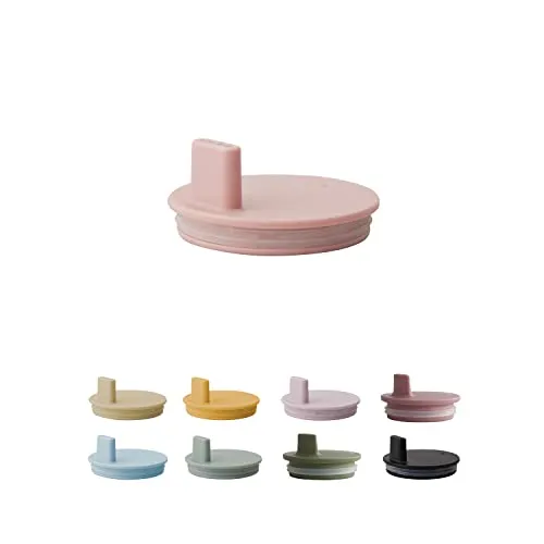 Design Letters Deckel für Baby und Kinder Persönliche Eco Becher (Nude) - BPA-frei und BPS-frei, Spülmaschinenfest, Dicht schließender Deckel, leicht, 27 g.