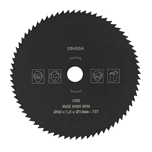 HSS Kreissägeblatt 85mm x10mm 72 Zähne für Holz Metall Ersatzteile