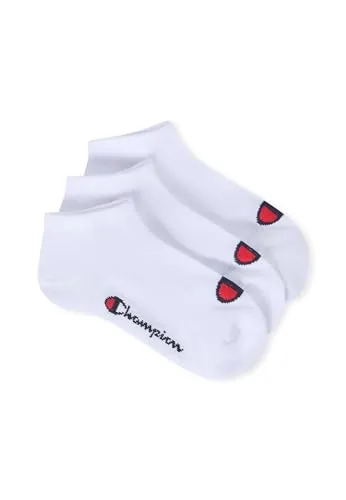 Champion Unisex – Kinder und Jugendliche Core Socks Junior 3PP Sneaker Innensocken, Bianco,