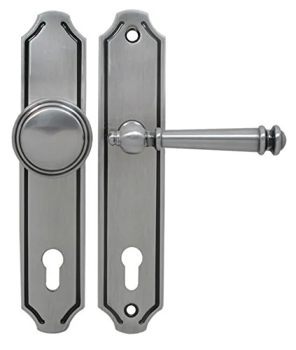 Häusler Massiv Messing Haustür Schutzbeschlag Kos LS in Stahlgrau - Türsicherungen mit robustem Messingmaterial, ideal für Türdicken von 67-72 mm und bietet hohen Schutz für Ihre Haustür.