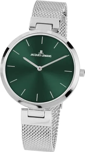 Jacques Lemans Damenuhr Classic 1-2110D - Damen-Analoguhr aus hochwertigem Edelstahl, zeitloses Design in Silber, ideal für jeden Anlass.