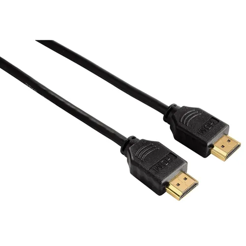 Hama 3m High-Speed HDMI-Kabel Ethernet GOLD - HiFi-Kabel für 4K und 3D, ideal für gestochen scharfe Bild- und Tonübertragung, vergoldete Anschlüsse sorgen für optimale Signalqualität.