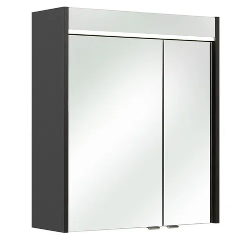 Lomadox Spiegelschrank 60 cm mit LED Beleuchtung