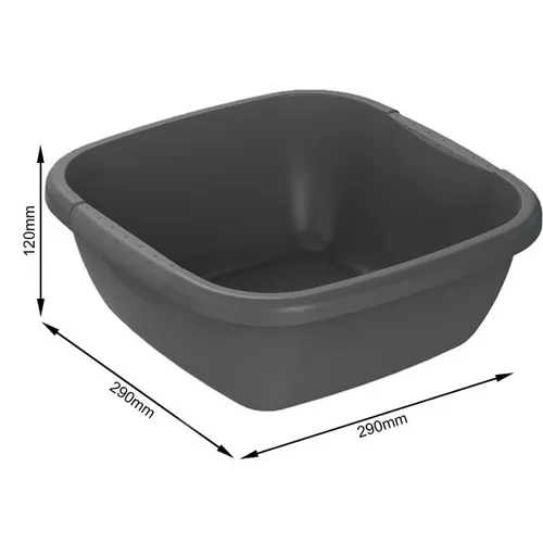 ROTHO SCHÜSSEL ECKIG DAILY 5 LITER 29 CM ANTHRAZIT NEU