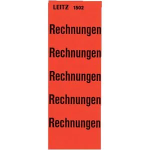 Leitz 1502 Inhaltsschilder Rechnungen 100 Stück