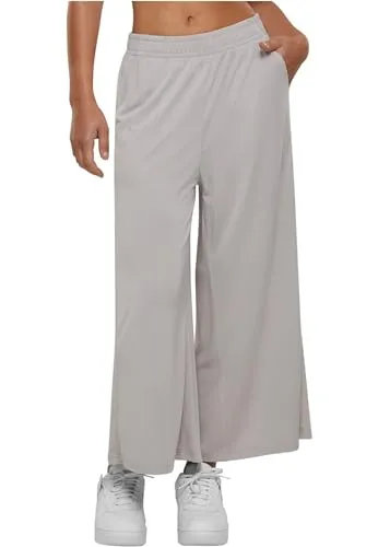 Urban Classics Damen Modal Culotte Hose - Weite Passform in Cloud, L EU - Damen-Hosen mit lockerer Passform für maximalen Komfort, hochwertiger Materialmix aus Modal und Polyester, ideal für sommerliche Outfits.