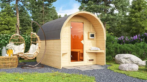 Karibu Holz Fasssauna