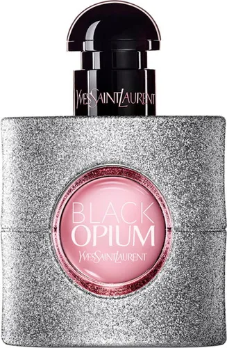Yves Saint Laurent Black Opium Glitter Eau de Parfum 30 ml - Düfte mit einzigartiger Kaffee-Akkord-Komposition und sinnlichem Marshmallow-Moschus, präsentiert in einem glamourösen, glitzernden Flakon.